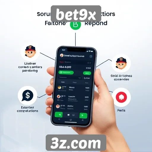 Funcionalidade do aplicativo mobile bet9x